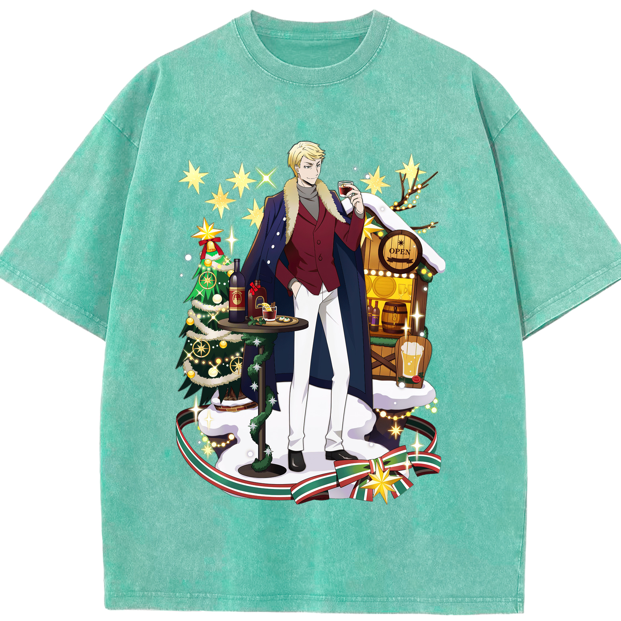 （画像用） 文豪ストレイドッグス Bungo Stray Dogs 綿100% ヴィンテージ風 半袖Tシャツ（フロントプリント）